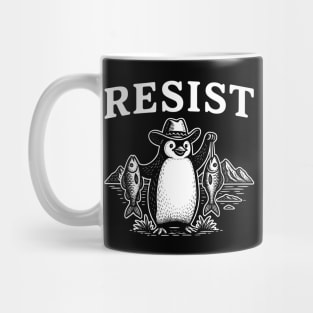Resist-Penguin Mug